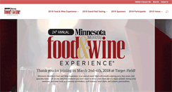 Desktop Screenshot of foodwineshow.com